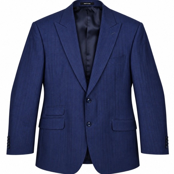 Paul Fredrick Other - Paul Fredrick Super 100s Wool Blazer 42R Indigo Blue Pinstripe Sport Coat